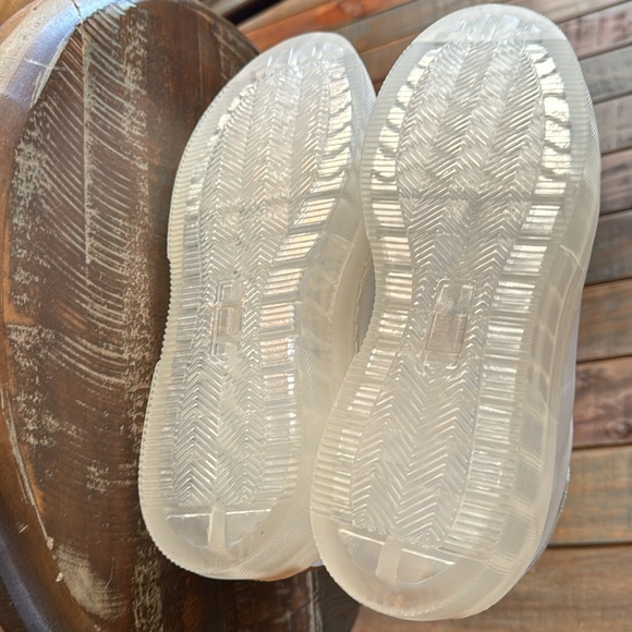 42 Gold leather platform sneakers 7.5, NWOB - Picture 6 of 7